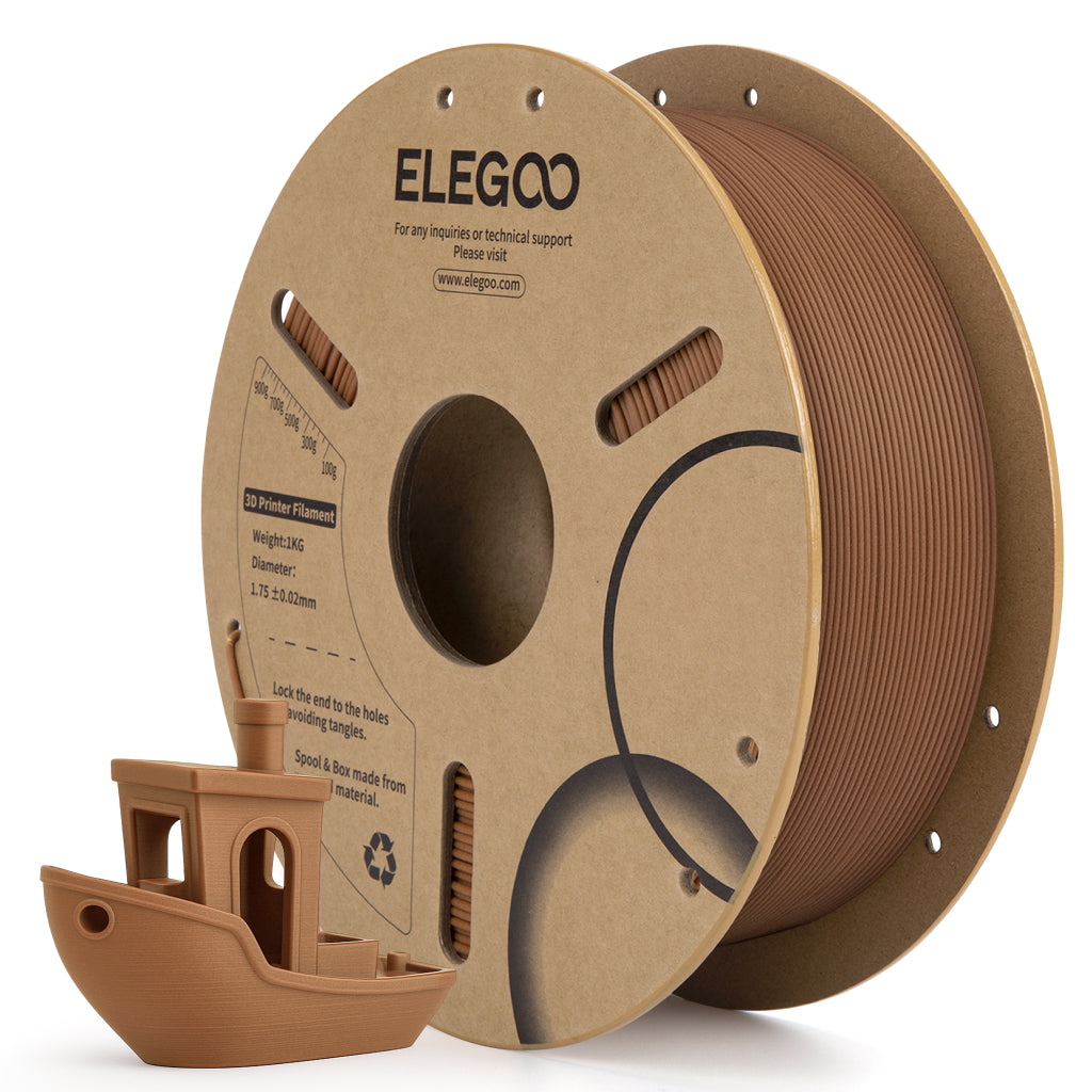 elegoo-pla-wood-filament-pla-effet-bois-finition-mate-naturelle image 5