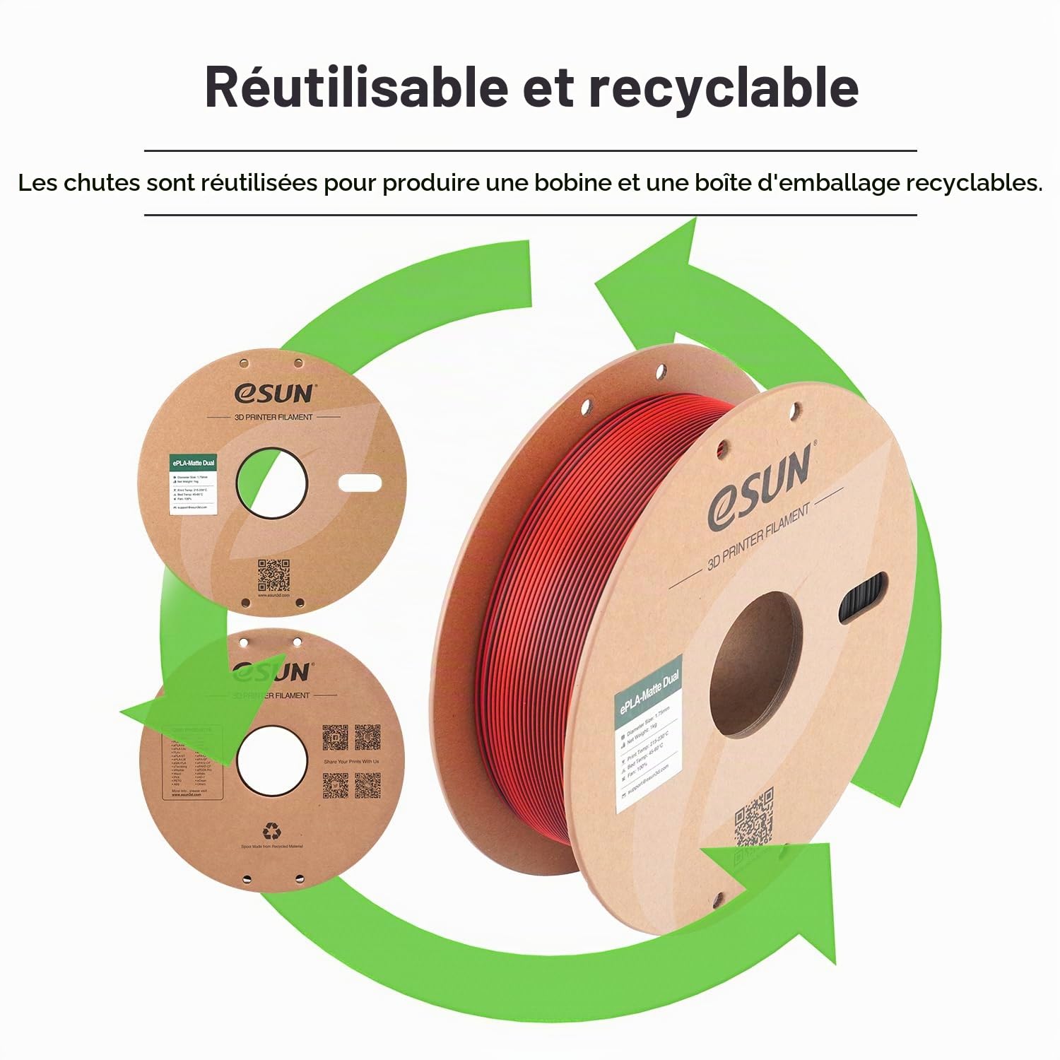 esun-epla-matte-dual-filament-bicolore-mat-1-75-mm-1-kg-rouge-noir image 4