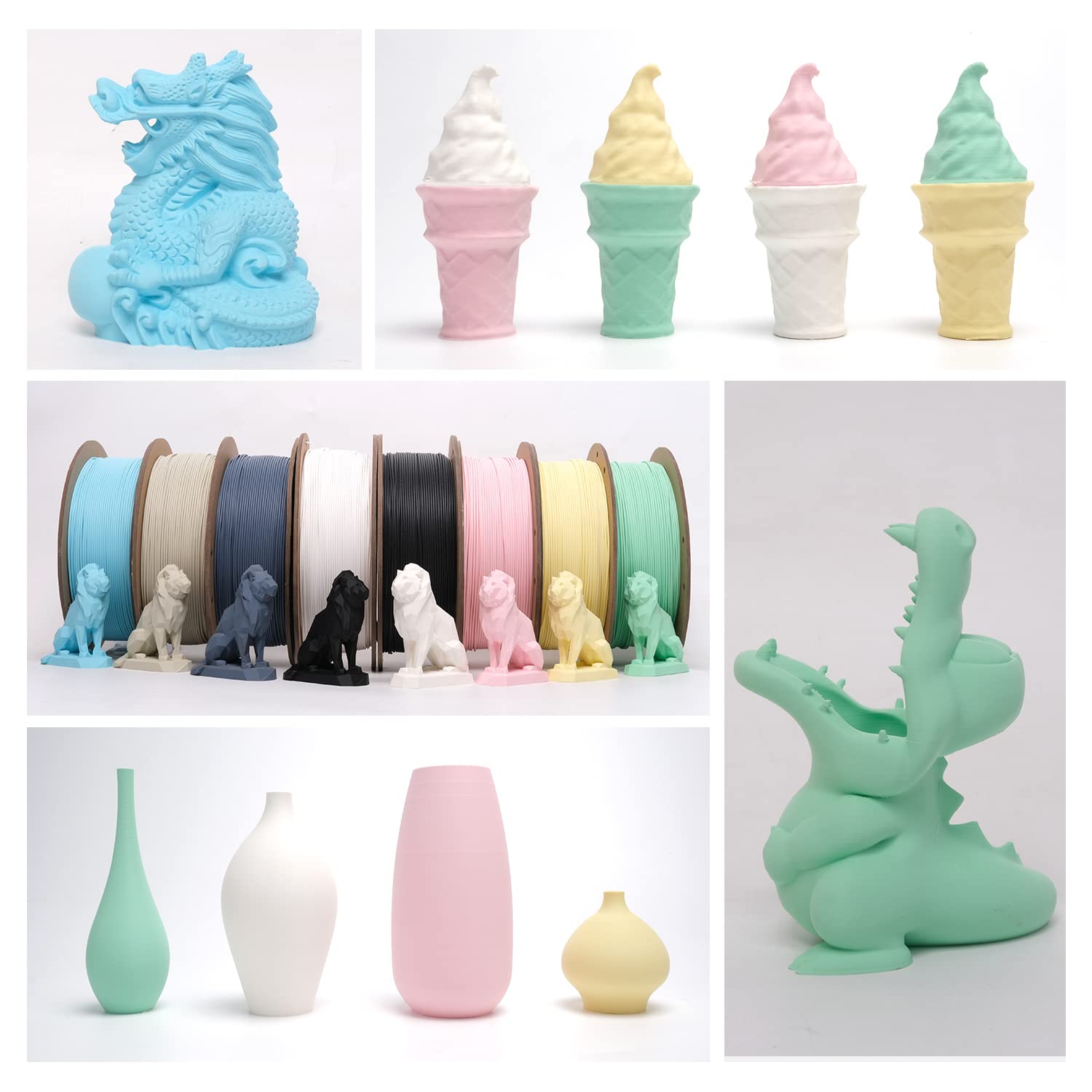 esun-pla-mat-filament-1-75-mm-1-kg-vert-menthe-mat image 7