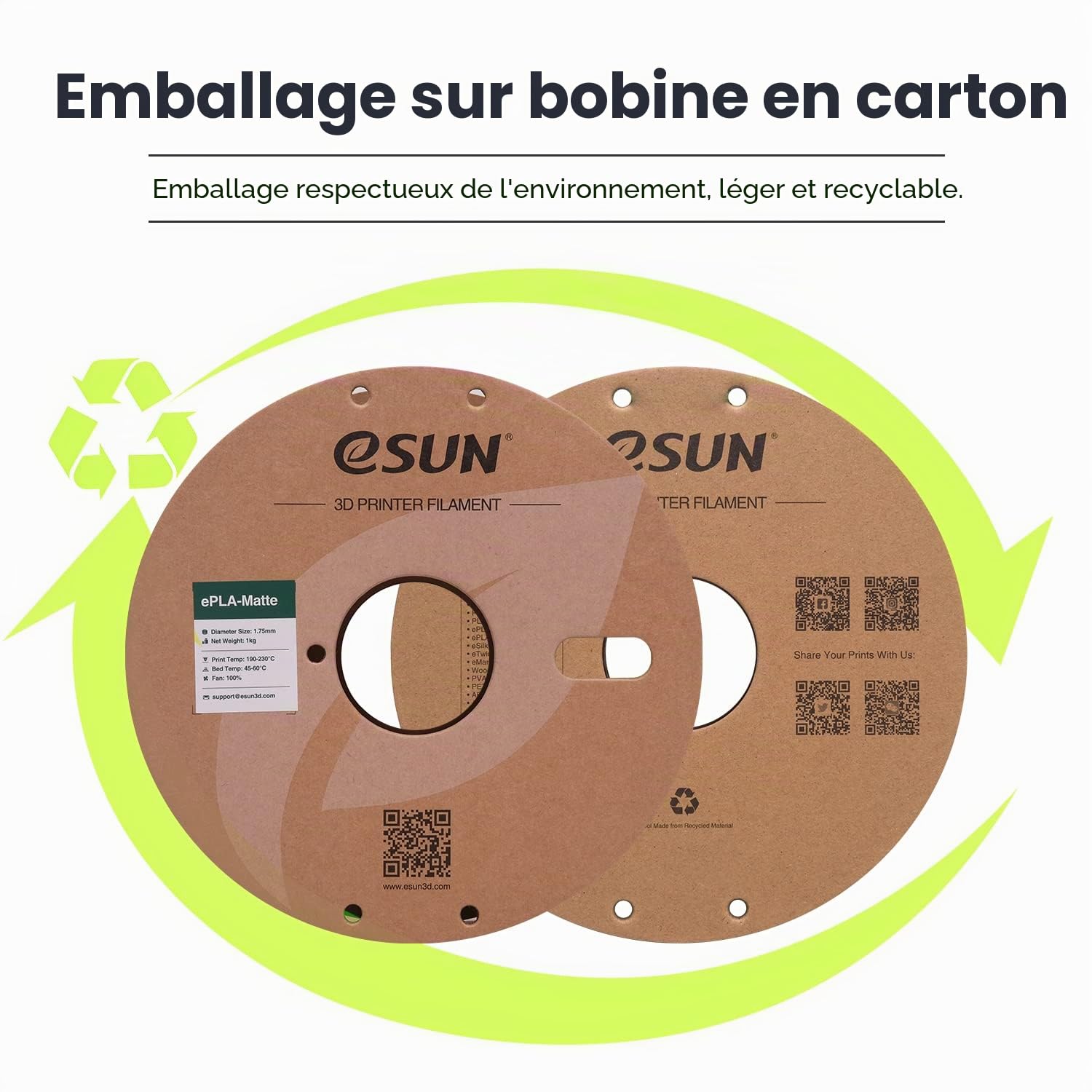 esun-pla-mat-filament-1-75-mm-1-kg-vert-menthe-mat image 8