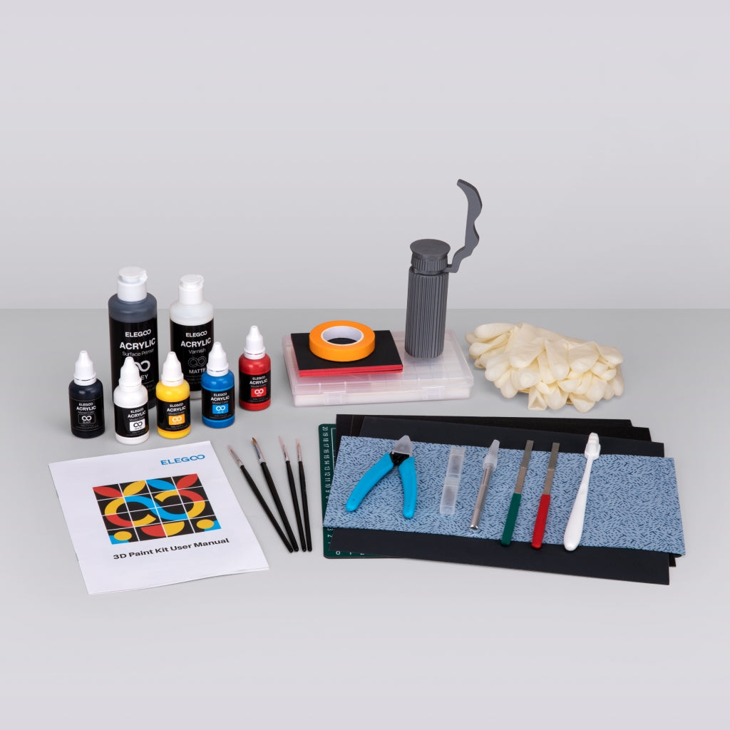 elegoo-kit-de-peinture-3d-tout-en-un-5-couleurs-et-outils-premium image 5