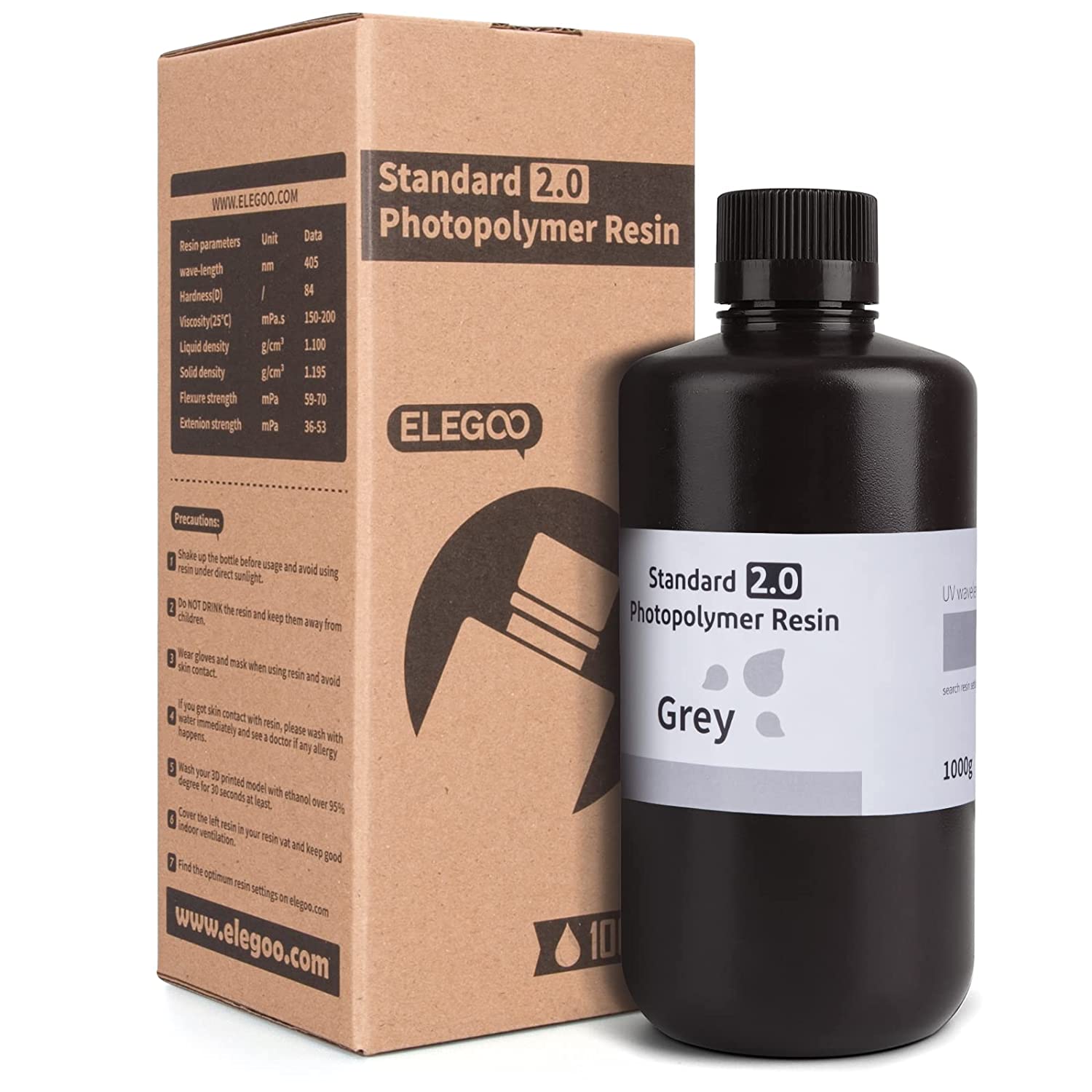 elegoo-standard-resin-v2-0-r-sine-3d-uv-405-nm-1000-g image 3