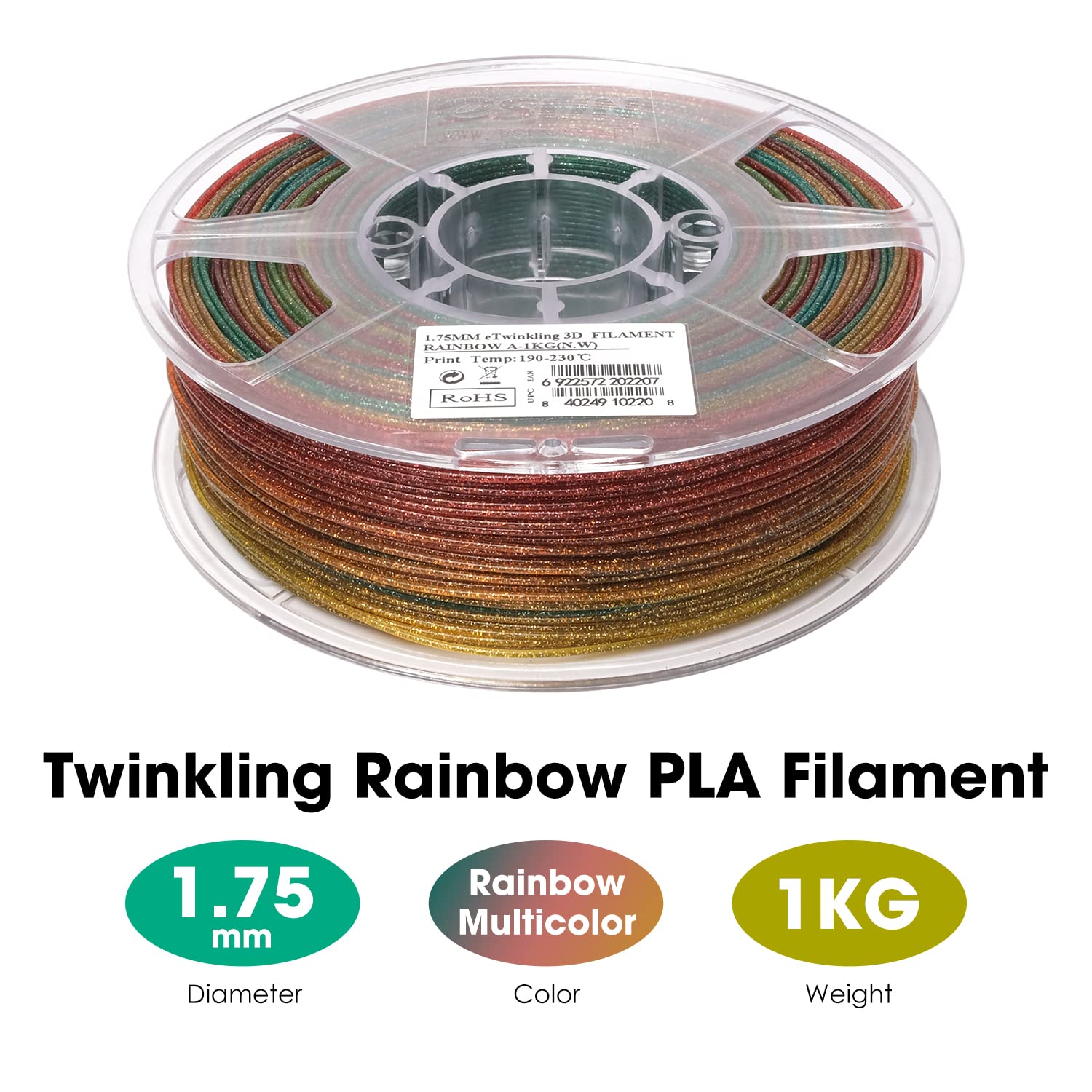 esun-pla-arc-en-ciel-scintillant-1-75mm-filament-1kg-multicolore-jaune-rouge-ver image 2