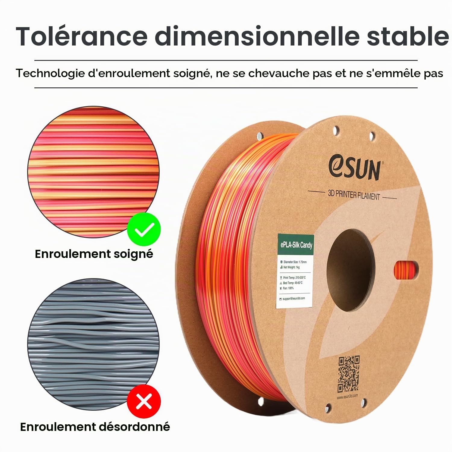esun-pla-silk-candy-filament-1-75-mm-1kg-rouge-or image 2