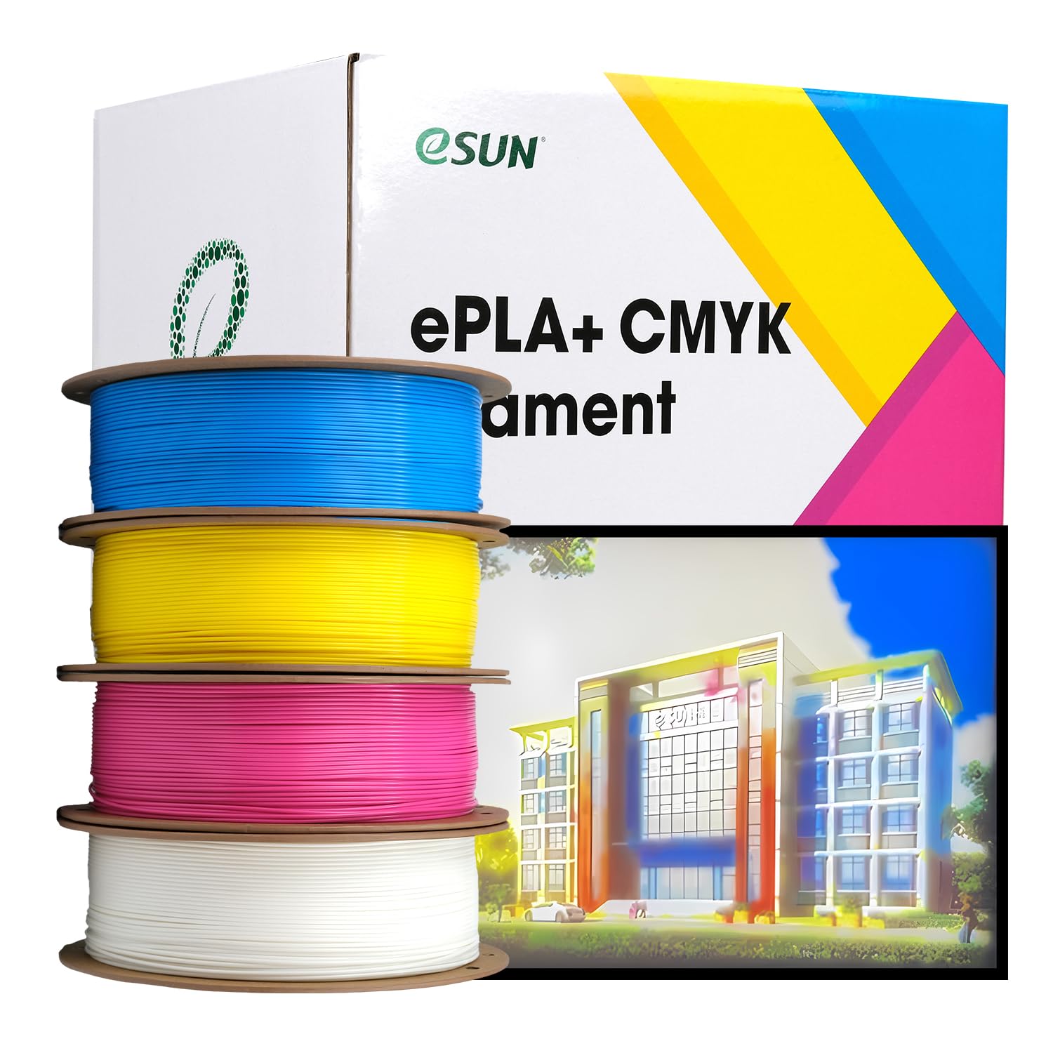 esun-epla-cmyk-lithophane-filament-pla-1-75mm-kit-4kg-cyan-magenta-jaune-blanc image 5