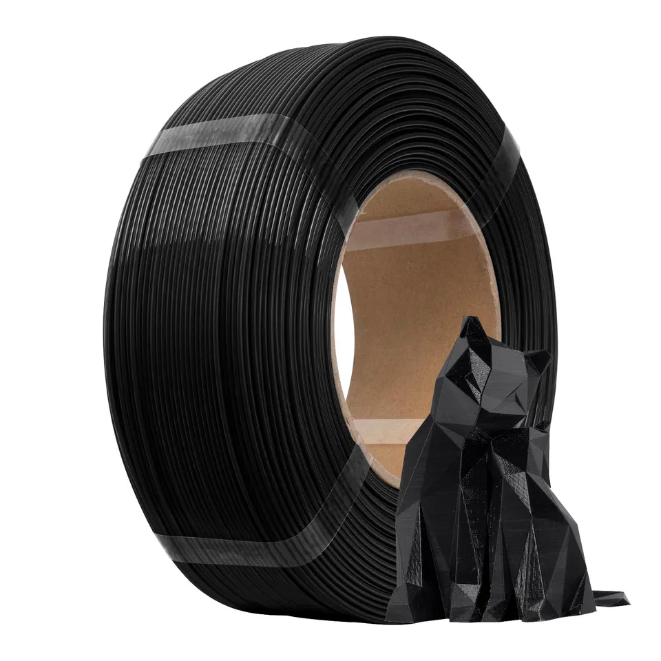 esun-pla-refill-filament-pla-plus-1-75-mm-1-kg-sans-bobine-noir image 1